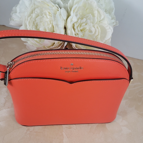Kate spade Payton medium dome Red crossbody - Picture 2 of 11